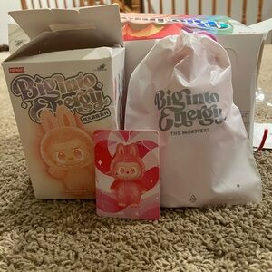 LABUBU- The Monsters Big Into Energy Series Vinyl Plush Pendant- LOVE